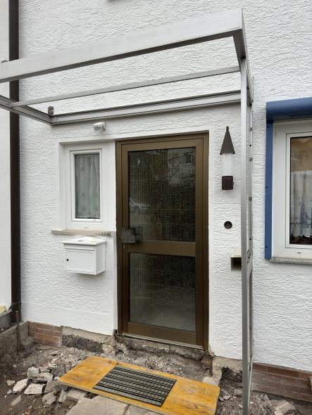 Alte Glas-Haustür