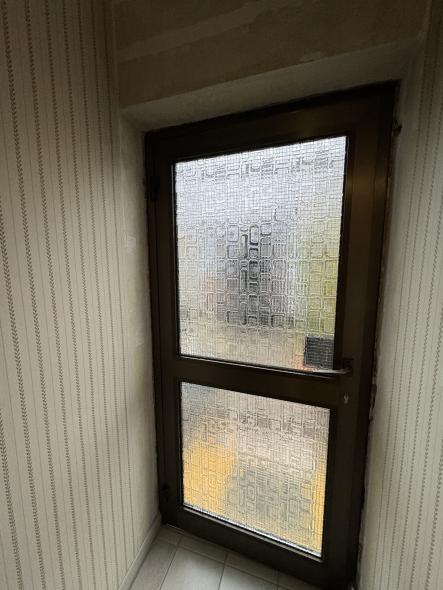 Alte Glas-Haustür Innenansicht