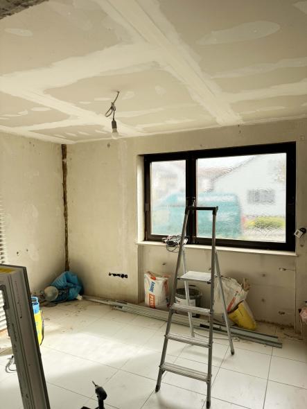 Kunststofffenster Rohbau Innenansicht in Rutesheim