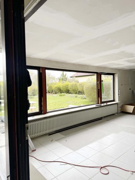 Kunststofffenster Rohbau Innenansicht in Rutesheim