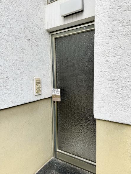 Alte Glas-Tür