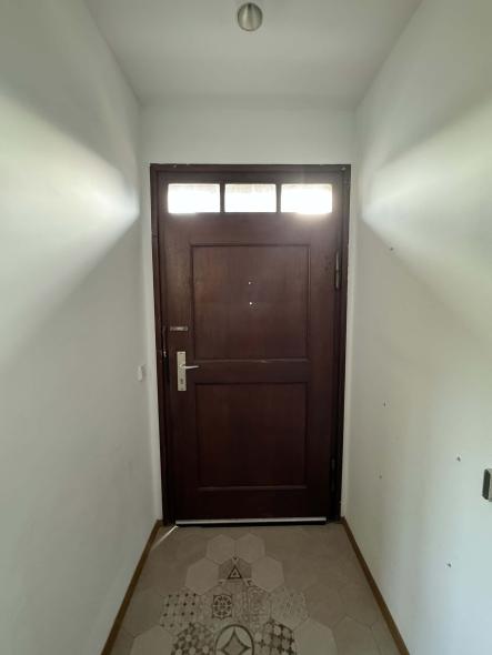 Alte Holzhaustür Innenansicht